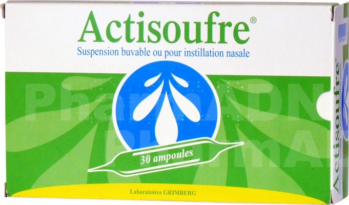 Actisoufre 4 mg/50 mg par 10 ml