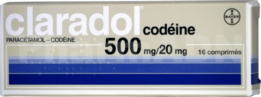 Claradol codeine 500 mg/20 mg