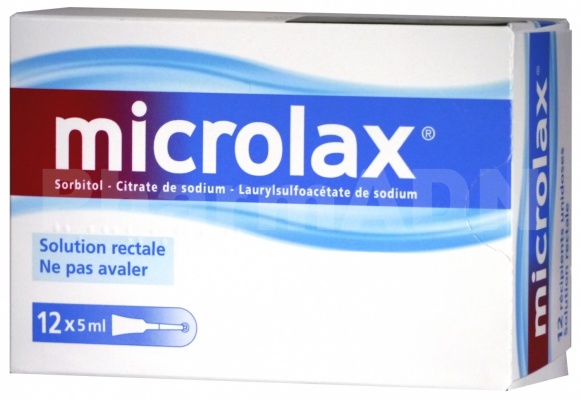 Microlax sorbitol citrate et laurilsulfoacetate de sodium
