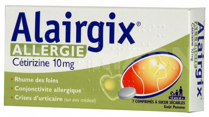 Alairgix allergie cetirizine 10 mg