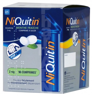 Niquitin menthe fraiche 2 mg