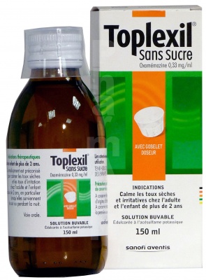 Toplexil 0,33 mg/ml sans sucre
