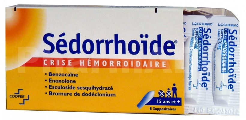 Sédorrhoïde suppositoires