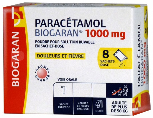 Paracetamol biogaran 1000 mg