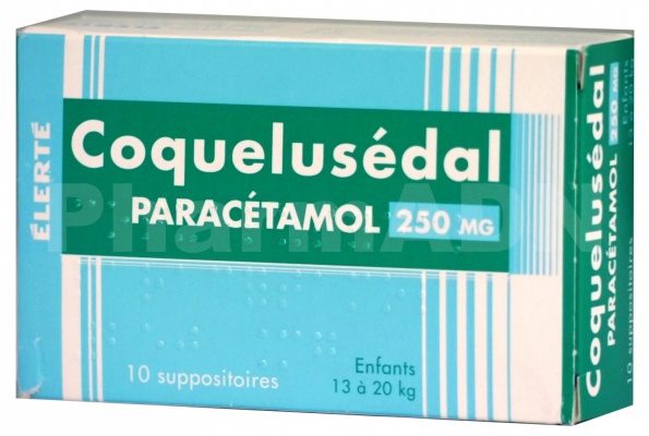 Coquelusedal paracetamol 250 mg