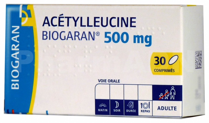 Acétylleucine Biogaran 500 mg