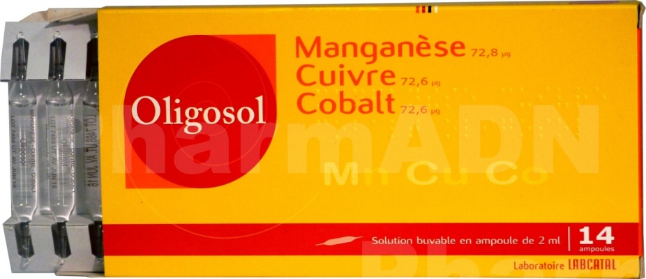 Manganese-cuivre-cobalt oligosol