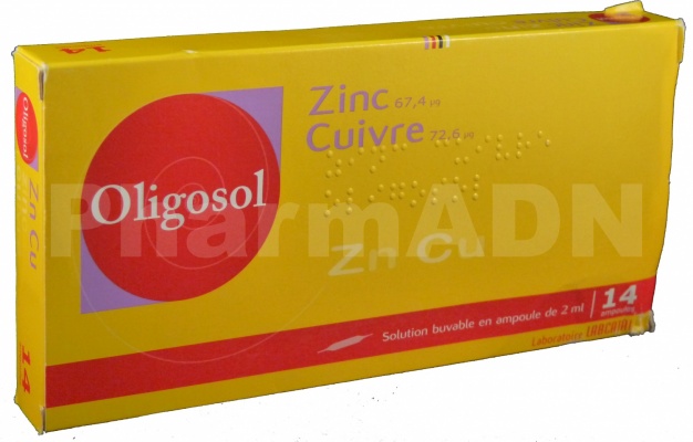 Zinc-cuivre oligosol