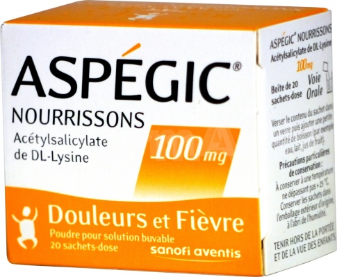 Aspégic nourrissons 100 mg