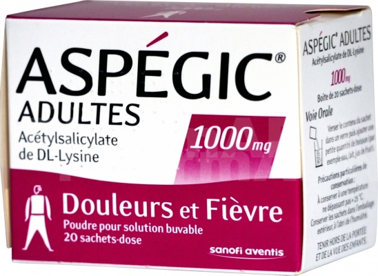 Aspégic adultes 1000 mg