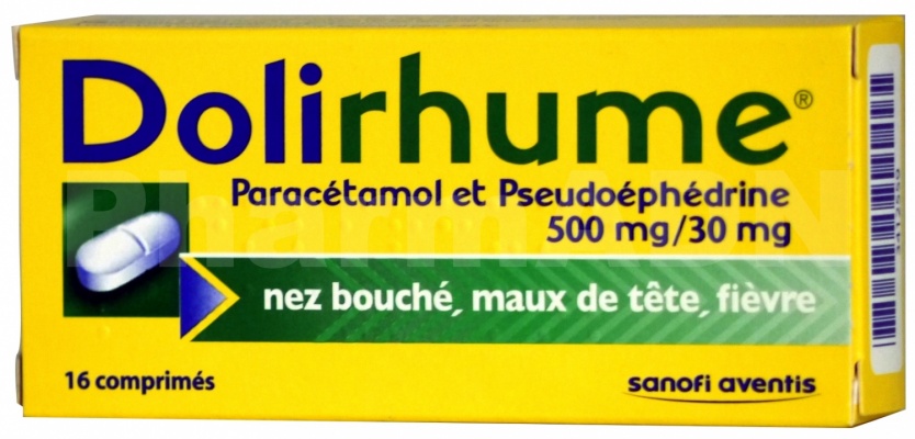 Dolirhume - Paracetamol et Pseudoephedrine