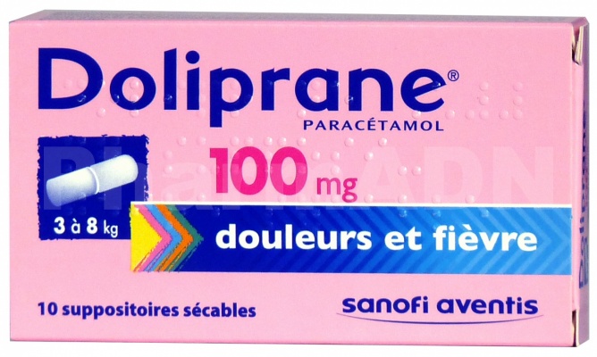 Doliprane 100 mg