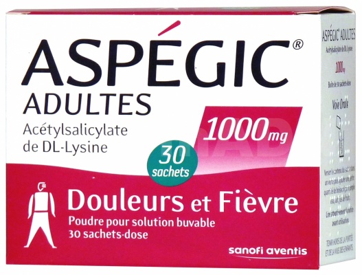 Aspégic adultes 1000 mg