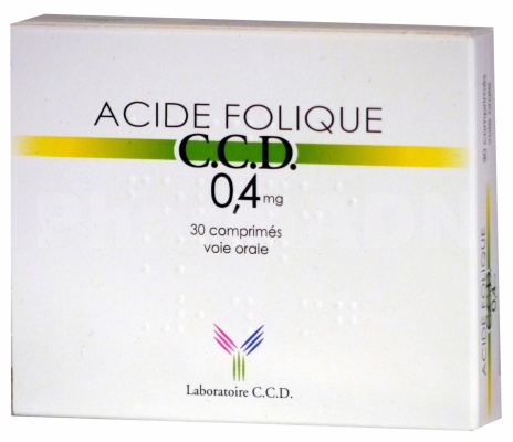 Acide folique ccd 0,4 mg