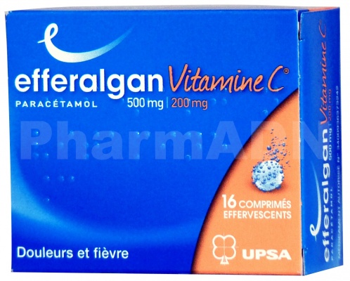 Efferalgan vitaminec 500 mg/200 mg
