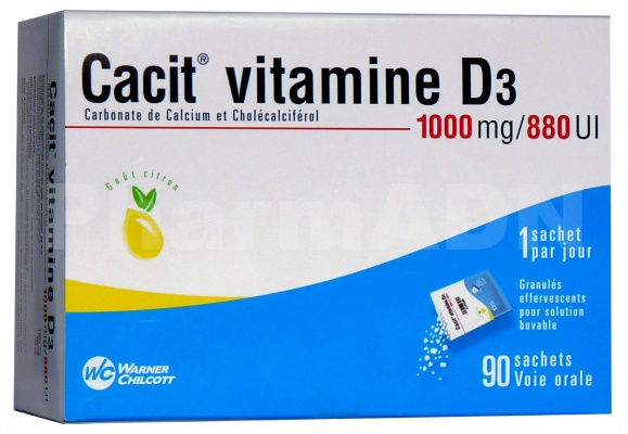 Cacit Vitamine D3 1000 mg/880 UI