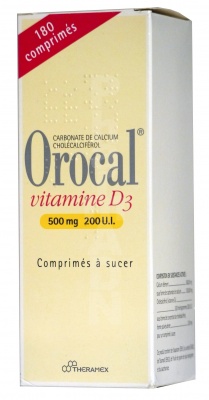 Orocal Vitamine D3 500 mg/200 UI
