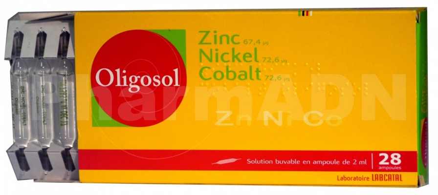 Zinc-nickel-cobalt oligosol