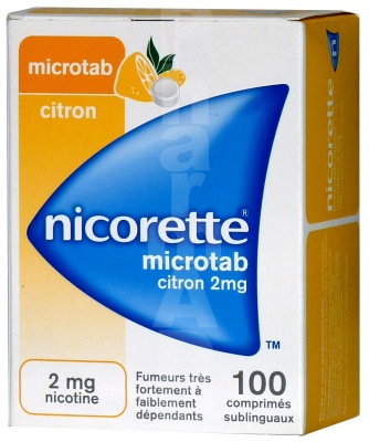 Nicorette microtab citron 2 mg
