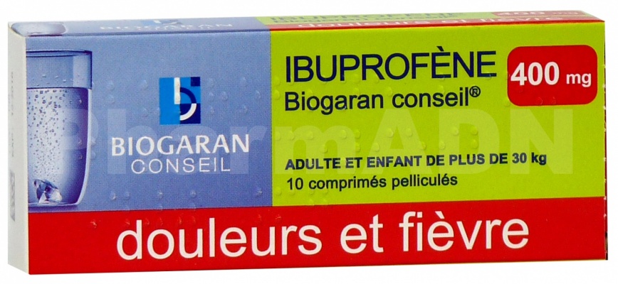 Ibuprofene biogaran conseil 400 mg