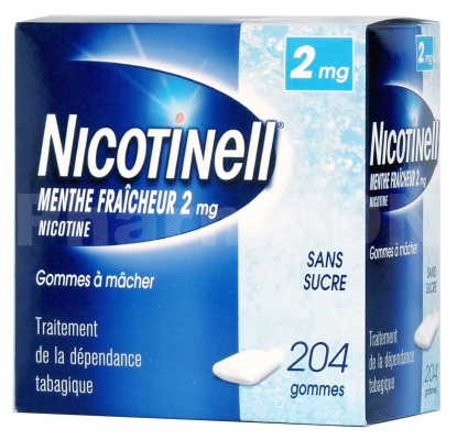 Nicotinell menthe fraicheur 2 mg sans sucre